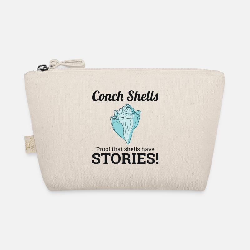 Conch Seashells Collector Beachcomber Sea Shell Organic Pouch