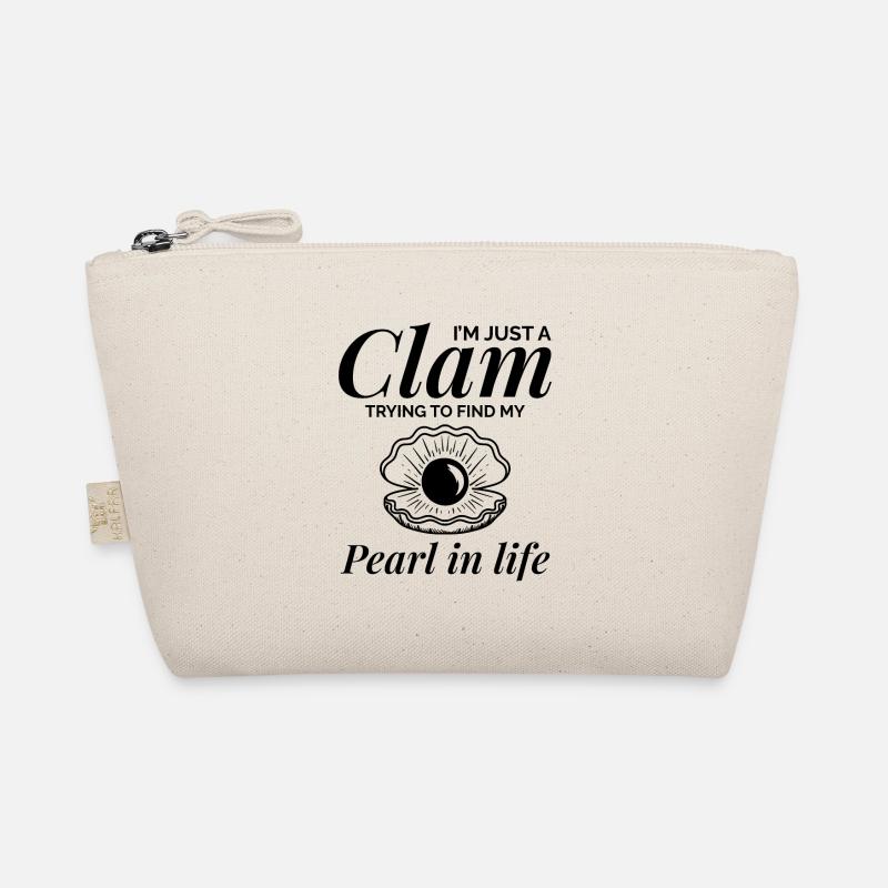 Clam Shell Seashells Collector Beachcomber Beach Organic Pouch