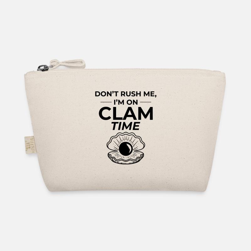 Clam Shell Seashells Collector Beachcomber Beach Organic Pouch