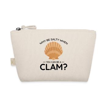 Clam Shell Seashells Collector Beachcomber Funny - Organic Pouch - nature - Front