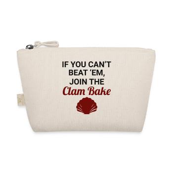 Clam Shell Seashells Collector Beachcomber Beach - Organic Pouch - nature - Front