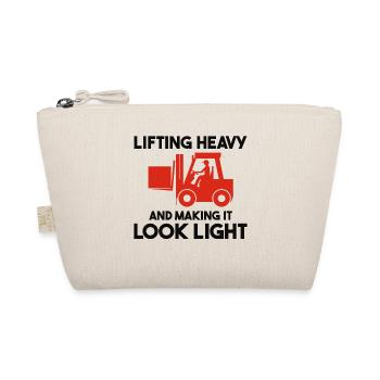 Forklift Operator Heavy Equipment Driver Funny - Organic Pouch - nature - Front