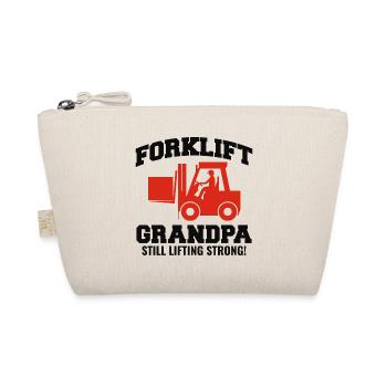 Forklift Operator Heavy Equipment Driver Grandpa - Organic Pouch - nature - Front