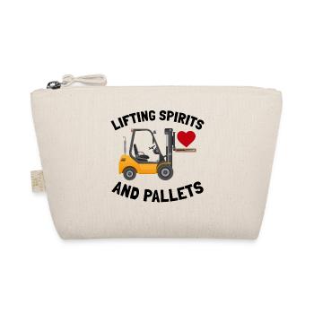 Forklift Operator Heavy Equipment Driver Funny - Organic Pouch - nature - Front