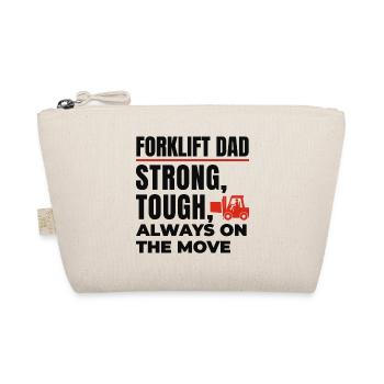 Forklift Operator Dad Heavy Equipment Driver Funny - Organic Pouch - nature - Front