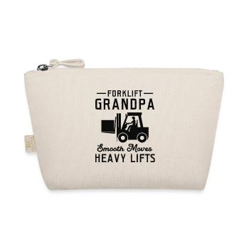 Forklift Operator Grandpa Heavy Equipment Driver - Organic Pouch - nature - Front