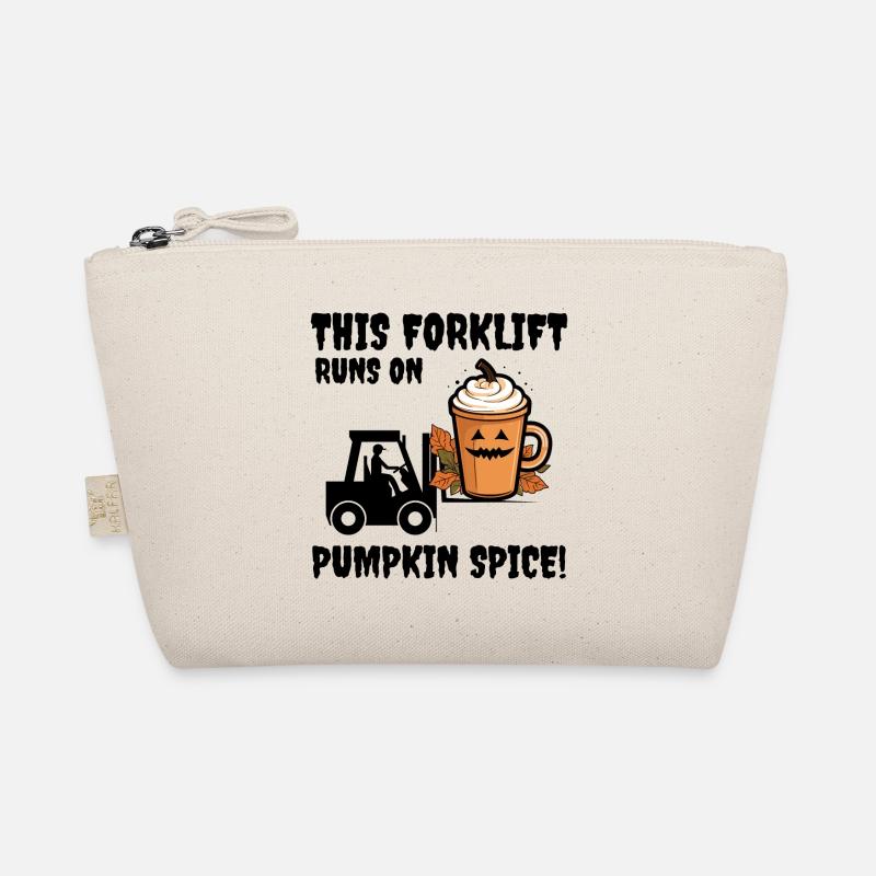 Halloween Pumpki Space Forklift Operator Organic Pouch