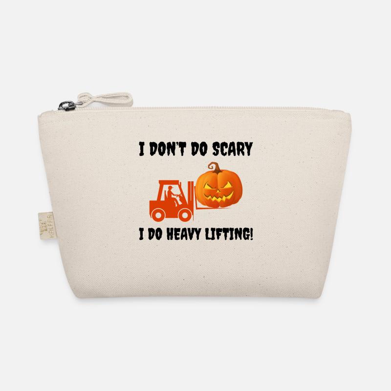 Halloween themed Forklift Operator Pumpkin Funny Organic Pouch