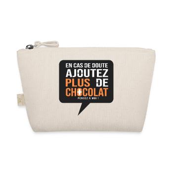 sticker Humour Plus de Chocolat - Trousse biologique - nature - Devant