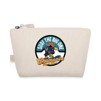 Surf the big one Chamonix Mont Blanc - Organic Pouch - nature - Front