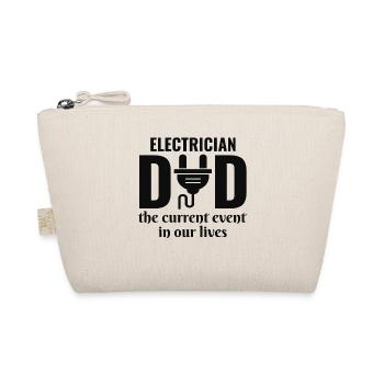 Electrician Dad Electrical Technician Engineer - Organic Pouch - nature - Front