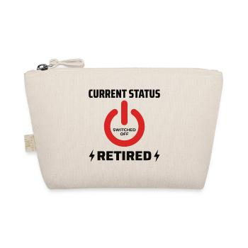 Retired Electrician: Current Status Proud - Organic Pouch - nature - Front