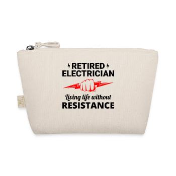 Retired Electrician: Life Without Resistance - Organic Pouch - nature - Front