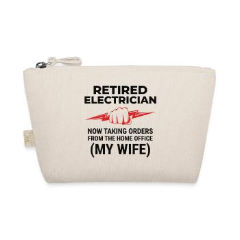 Retired Electrician: Home Office - Organic Pouch - nature - Front