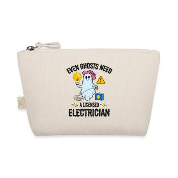 Électricien agréé Halloween Ghost Drôle - Trousse biologique - nature - Devant