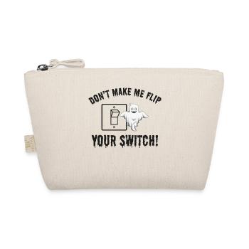 Electrician Halloween Switch Humor Voltage Spooky - Organic Pouch - nature - Front