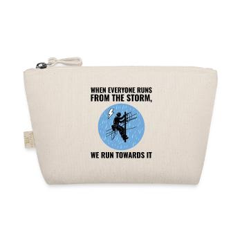 Lineman Storm Brave Dedicated Hero Power Grid - Organic Pouch - nature - Front
