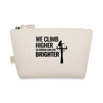 Lineman Climb Higher Bright Future Power Grid - Organic Pouch - nature - Front