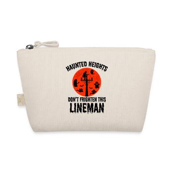 Haunted Heights Lineman Halloween Spooky Design - Organic Pouch - nature - Front