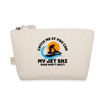 Jet Ski Adventure Retro Sunset Watersports Speed - Organic Pouch - nature - Front
