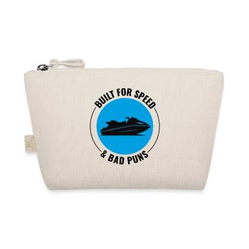 Jet Skiing Dad Loving Speed Enthusiasts - Organic Pouch - nature - Front