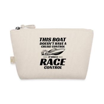 Speedboat Racing for Drivers and Powerboat Fans - Organic Pouch - nature - Front