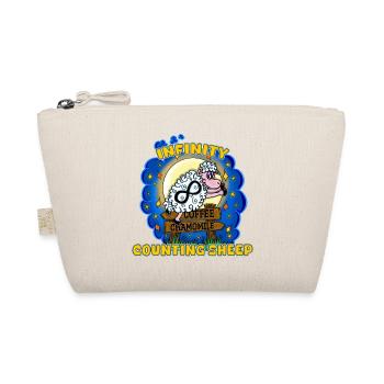 Lustige Infinity Counting Sheep Sleepless Nights - Bio-Täschchen - Natur - Vorne