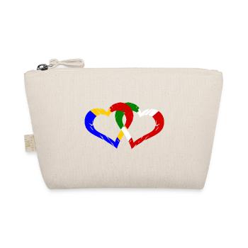 Le cœur des Roumains et des Italiens - Trousse biologique - nature - Devant