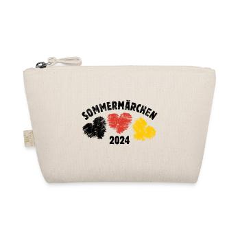 Sommermärchen 2024 Herz Deutschland - Bio-Täschchen - Natur - Vorne