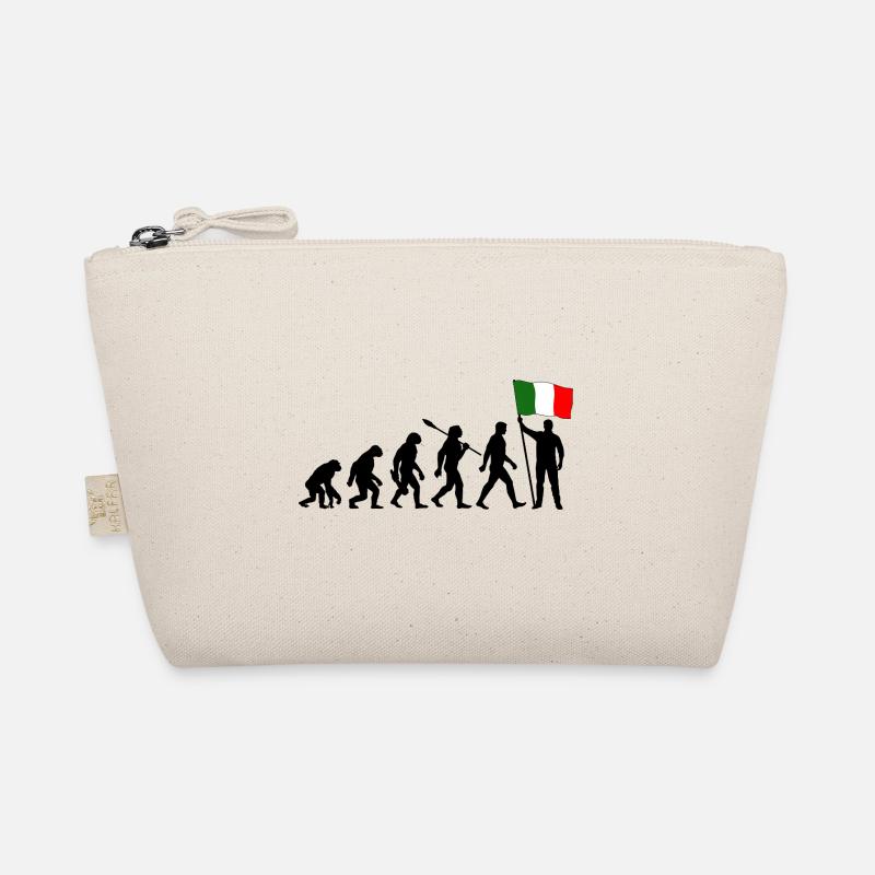 Evolution - Flagge Italien - Nation Bio-Täschchen