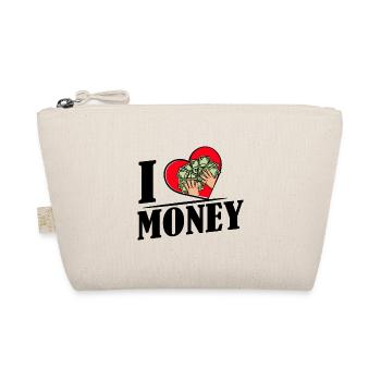 Ich liebe Geld - Bio-Täschchen - Natur - Vorne