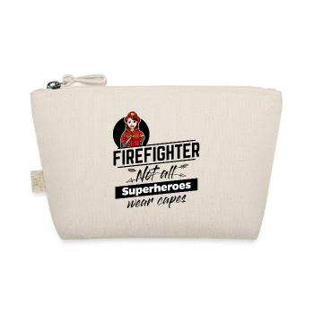 Feuerwehrfrau - Superheld ohne Umhang - Bio-Täschchen - Natur - Vorne