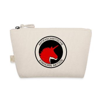 Antifaschistische Einhorn Aktion - Bio-Täschchen - Natur - Vorne