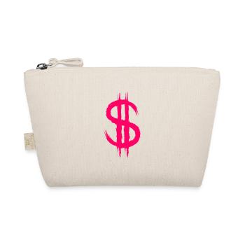 Dollar sign dollar sign money brush pink - Organic Pouch - nature - Front