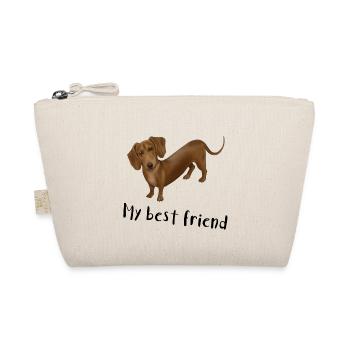 Hund - Dackel ist mein bester Freund - Bio-Täschchen - Natur - Vorne