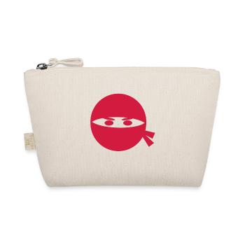 Ninja Kopf - Bio-Täschchen - Natur - Vorne