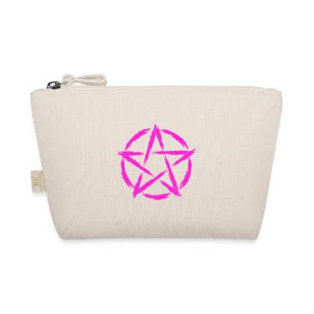 Pentagramm Symbol Lila - Bio-Täschchen - Natur - Vorne