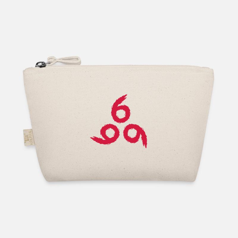 666 Satan symbol evil devil Organic Pouch