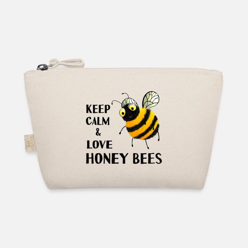 Bees - Keep calm and love honey bees Organic Pouch