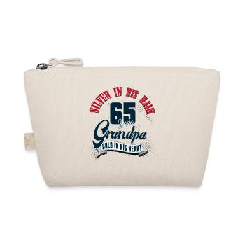 Grandpa, 65th birthday, 65 years, gift - Organic Pouch - nature - Front