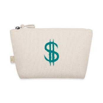 Dollar sign Dollar sign money brush gift - Organic Pouch - nature - Front