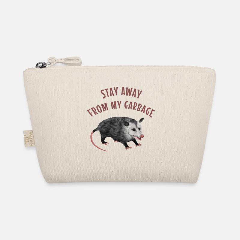 Opossum - Stay away from my garbage - Bio-Täschchen - Natur