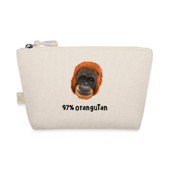 Monkey Ape Orangutan - 97 percent orangutan - Organic Pouch - nature - Front