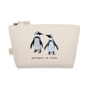 cute Penguins / Partners in crime - Organic Pouch - nature - Front