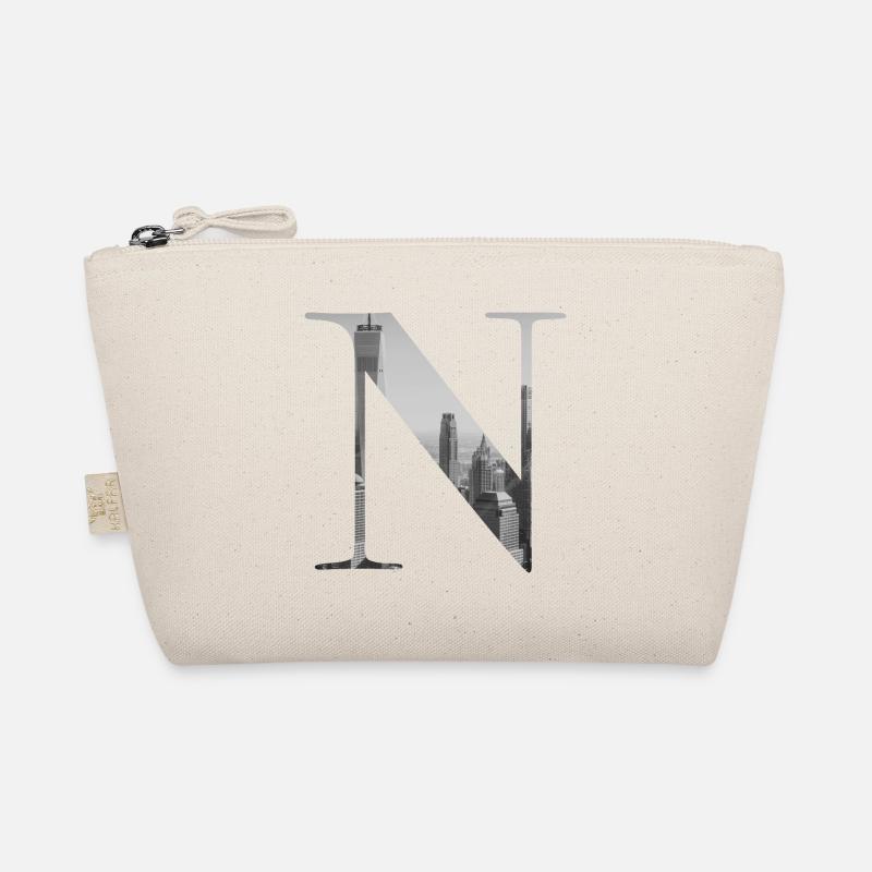 New York Letter N Organic Pouch