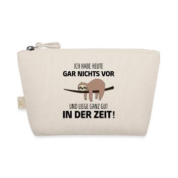 Lustiger Faultier Spruch für Mitarbeiter & Kollege - Bio-Täschchen - Natur - Vorne