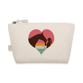 j'aime cheval équitation chevaux femme cavalière - Trousse biologique - nature - Devant