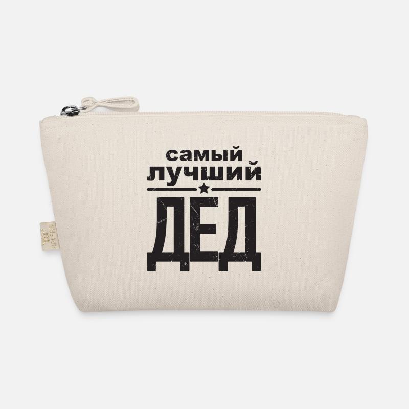 Bester Opa der Welt Spruch auf Russisch Outfit Bio-Täschchen