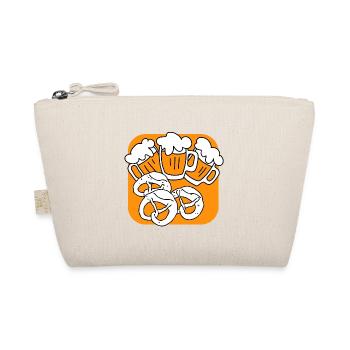 Octoberfest beer party. Beer mug and Brezel. - Organic Pouch - nature - Front