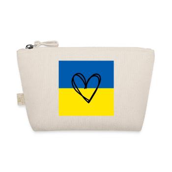 Herz Peace Symbol Welt Frieden Ukraine Russland - Bio-Täschchen - Natur - Vorne